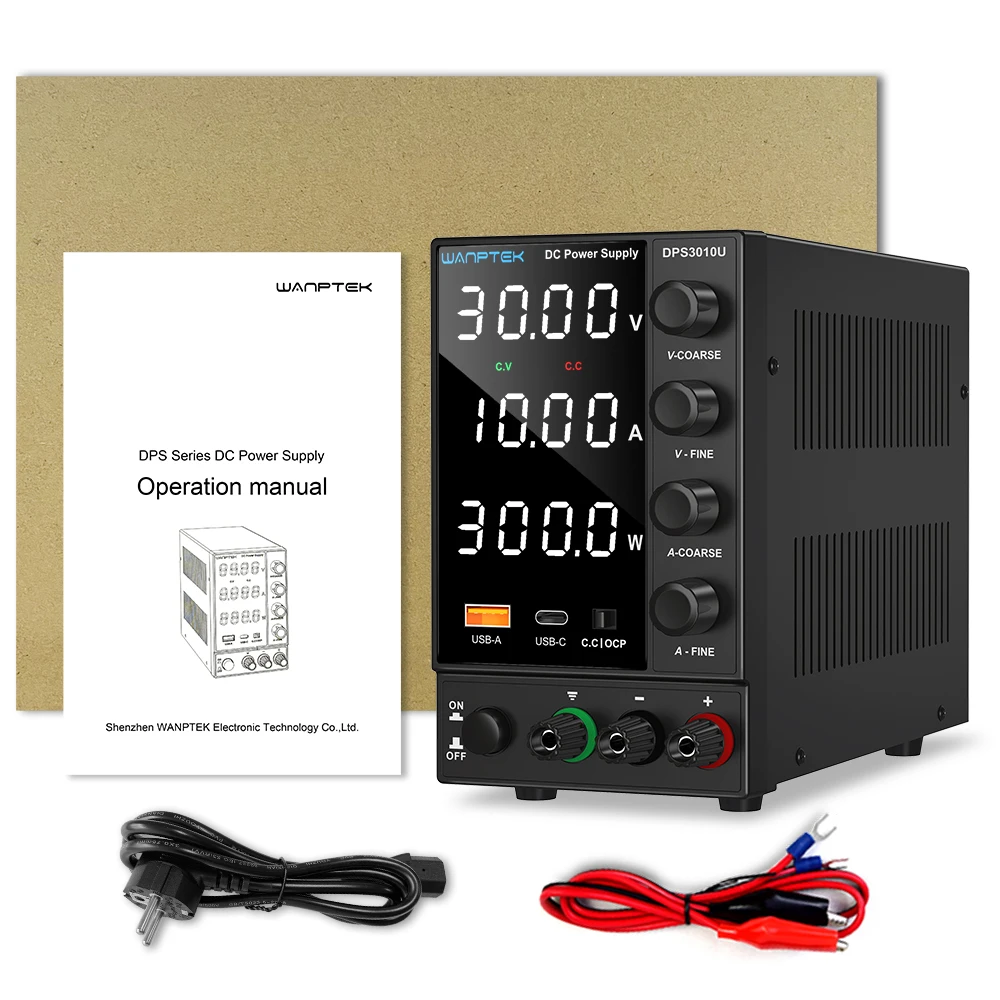 Wanptek 30V 5A 10A DC Power Supply Adjustable Digit Display Laboratory Power Supplies Voltage Regulator 60V 5A 120V 3A Repair