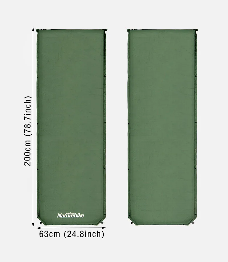 Naturehike Automatic Inflatable Cushion Outdoor Camping Mattress Travel Air Cushion Splicable Camping Mat Indoor Sleeping Pad