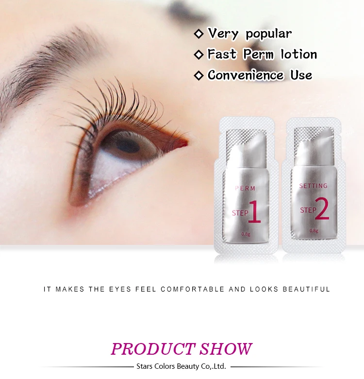 ICONSIGN 10 Pairs/Lot Sachet Lift Two Lotion 0.8g/Per Piece Lashes Lifting Quick Fixing 5 Minutes Setting Convenience Use