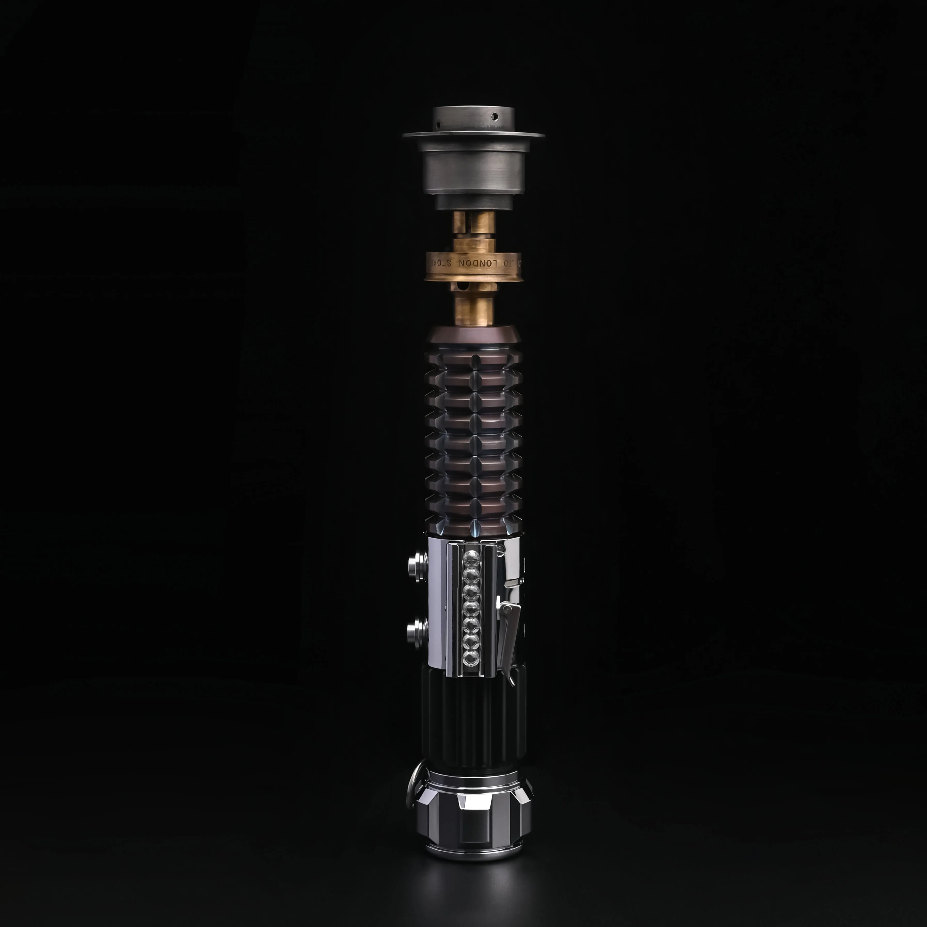 TXQSABER Replica OBW EP4 Kenobi Skywalker Collection Saber Bluetooth Metal Brass Hilt Jedi Master Cosplay Toys-No Blade