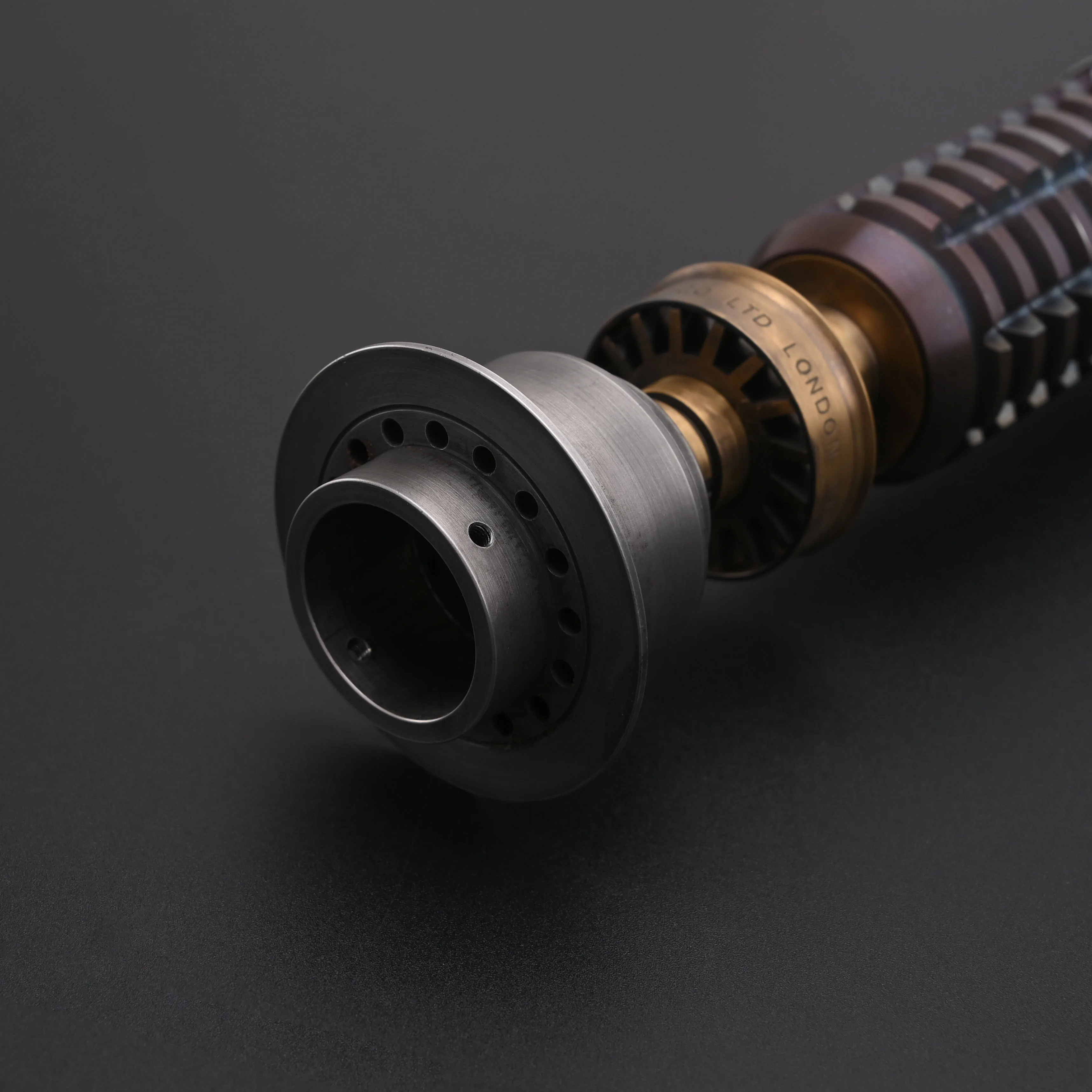 TXQSABER Replica OBW EP4 Kenobi Skywalker Collection Saber Bluetooth Metal Brass Hilt Jedi Master Cosplay Toys-No Blade