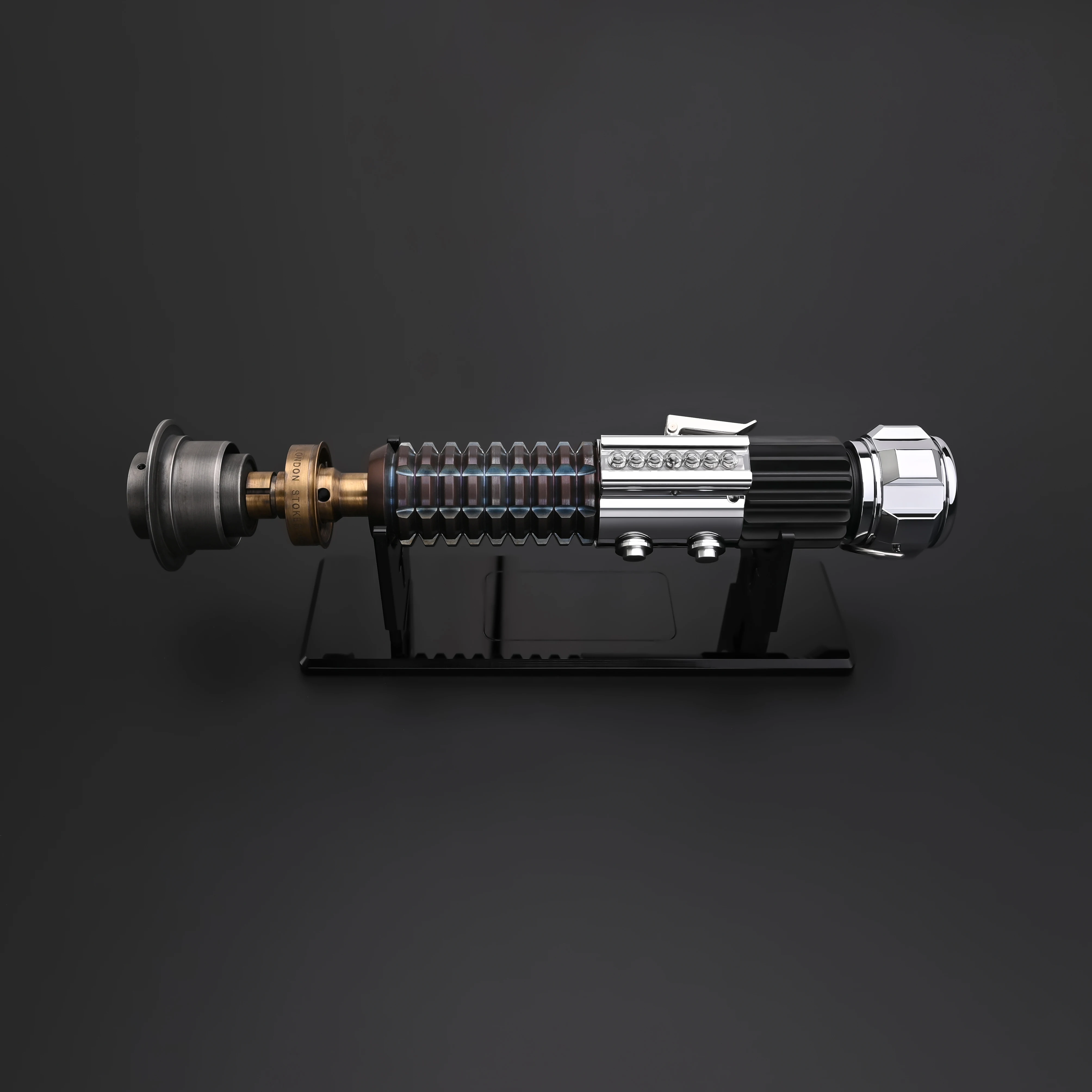 TXQSABER Replica OBW EP4 Kenobi Skywalker Collection Saber Bluetooth Metal Brass Hilt Jedi Master Cosplay Toys-No Blade
