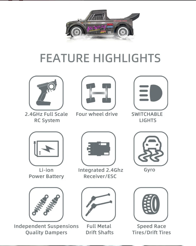 SG1607 SG1605 SG1606 UD1607 UD1608 Pro 1/16 RC Car High Speed 2.4G Brushless 4WD Drift Remote Control Racing Car toys For Boys