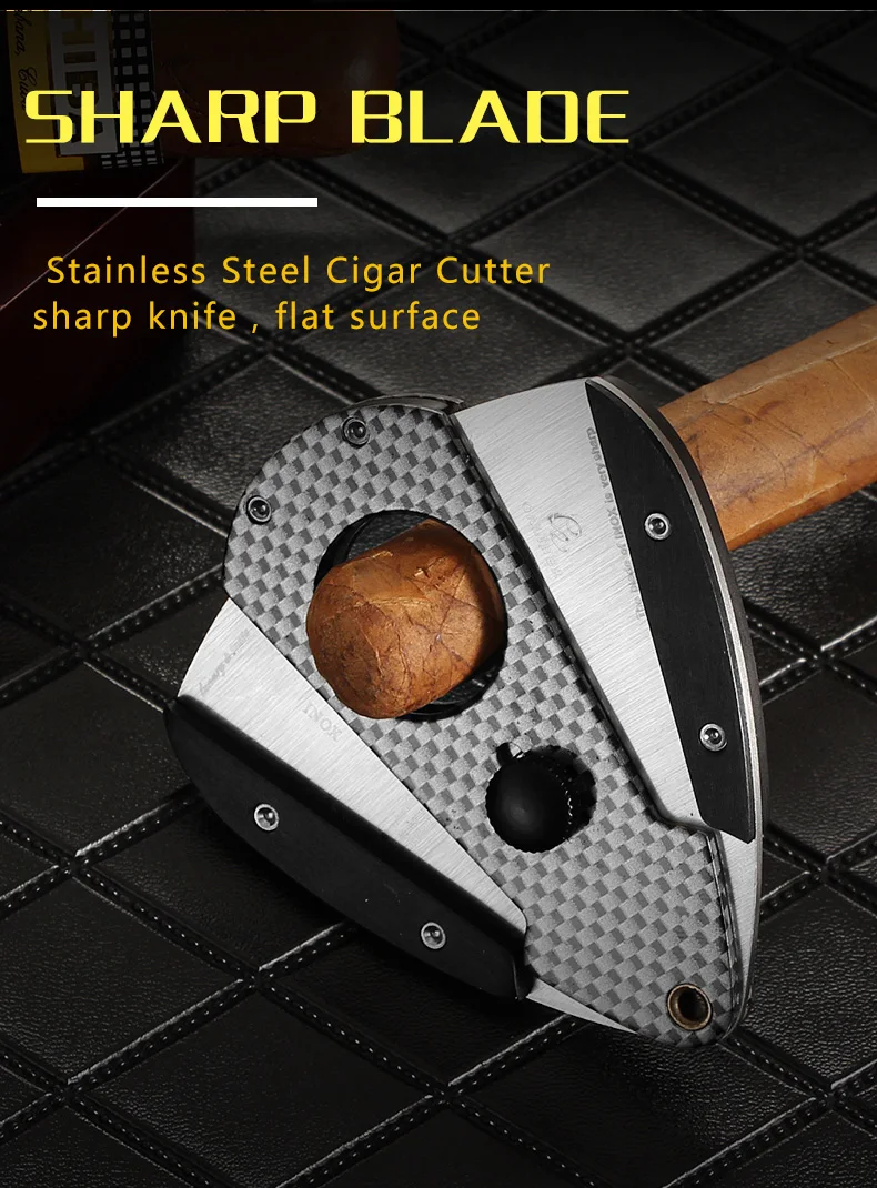 GALINER Cigar Cutter Stainless Steel Metal Classic Guillotine Cigar Accessories Tobacco Scissors Puro Cutter Charuto
