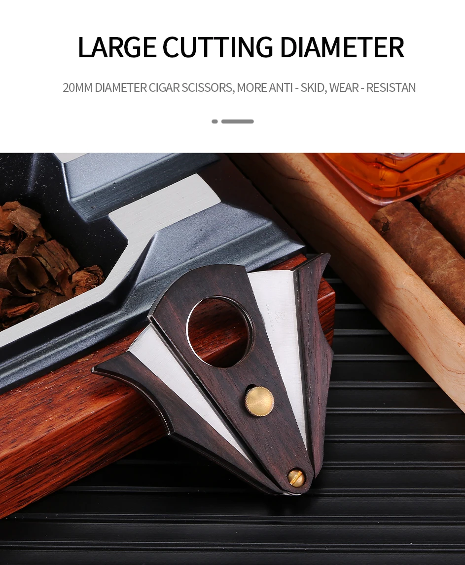 GALINER Cigar Cutter Stainless Steel Metal Classic Guillotine Cigar Accessories Tobacco Scissors Puro Cutter Charuto