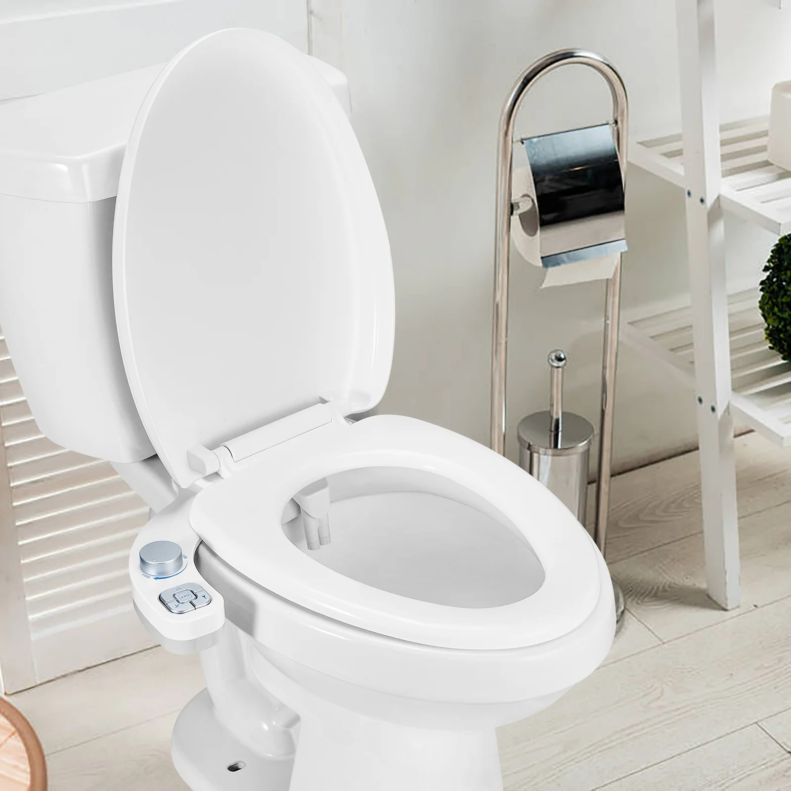 SAMODRA New Bidet Toilet Seat Attachment Toilet Bidet Sprayer Ultra-Thin 3 Funtions Ass Bidet Shower Hygienic Wash For Bathroom