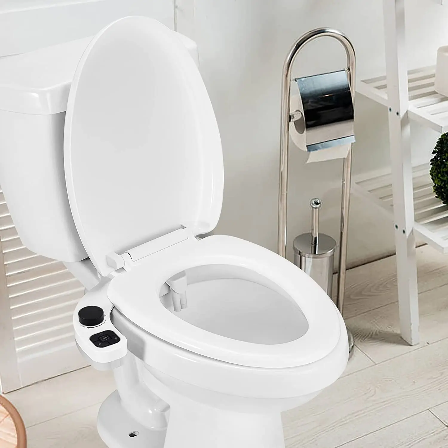 SAMODRA New Bidet Toilet Seat Attachment Toilet Bidet Sprayer Ultra-Thin 3 Funtions Ass Bidet Shower Hygienic Wash For Bathroom