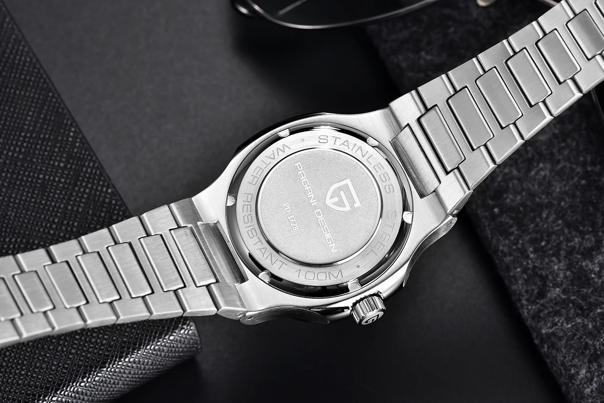 PAGANI DESIGN 40MM Sapphire Seagull ST6 Mechanical Stainless Steel Men's Watch Automatic Winding Waterproof Relogio Masculino