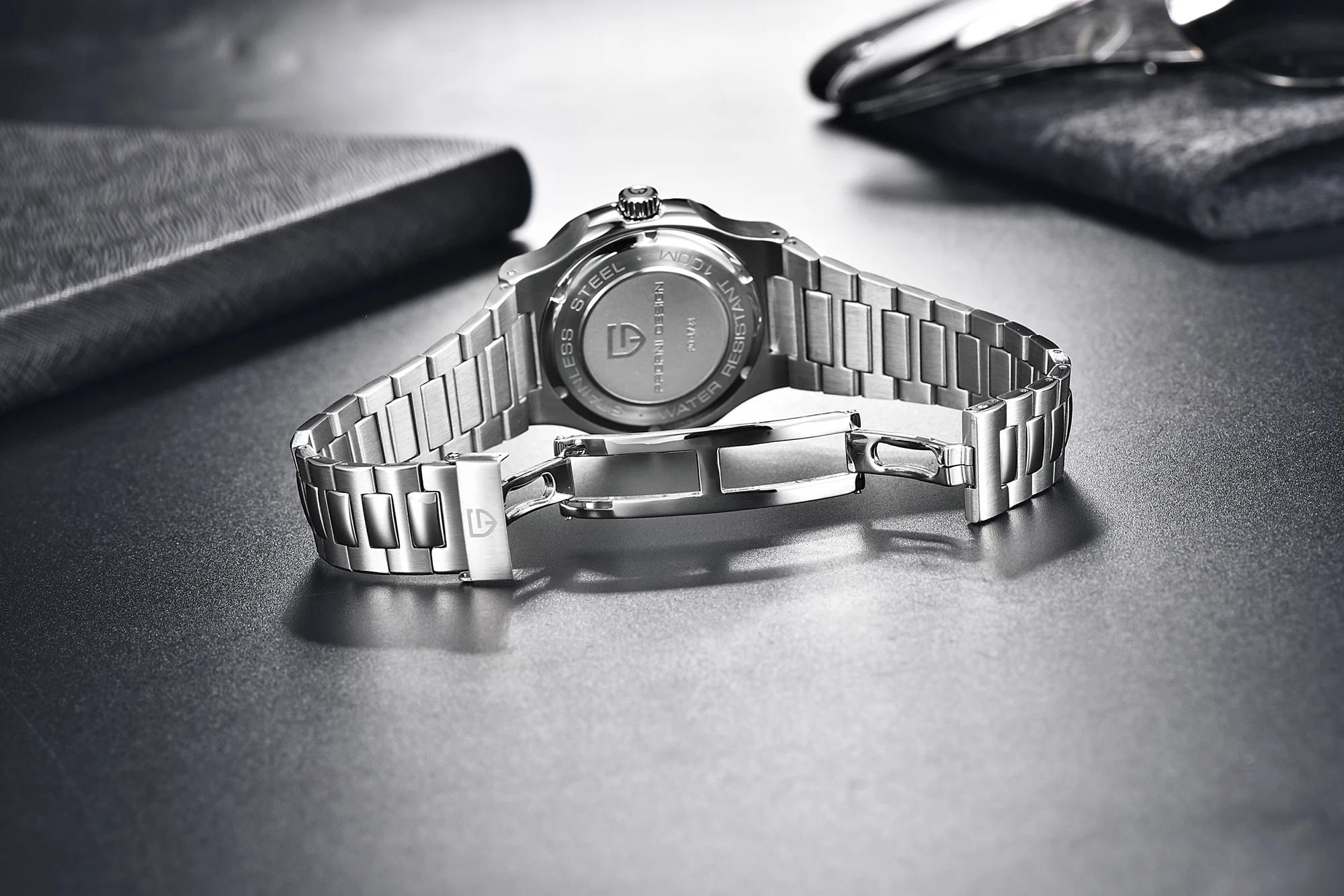 PAGANI DESIGN 40MM Sapphire Seagull ST6 Mechanical Stainless Steel Men's Watch Automatic Winding Waterproof Relogio Masculino
