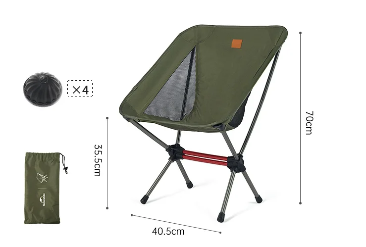 Naturehike Camping L01 L02 Moon Chair Portable Ultralight Outdoor Easy-Install Folding Fishing Picnic Beach Spherical Leg Chairs