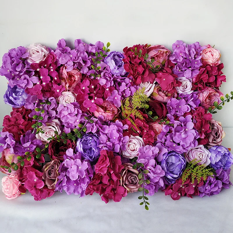 40x60cm Silk Rose Flower Champagne Artificial Flower for Wedding Decoration Flower Wall Panels Romantic Wedding Backdrop Decor