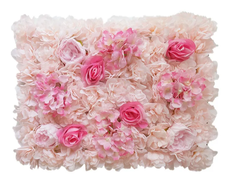 40x60cm Silk Rose Flower Champagne Artificial Flower for Wedding Decoration Flower Wall Panels Romantic Wedding Backdrop Decor