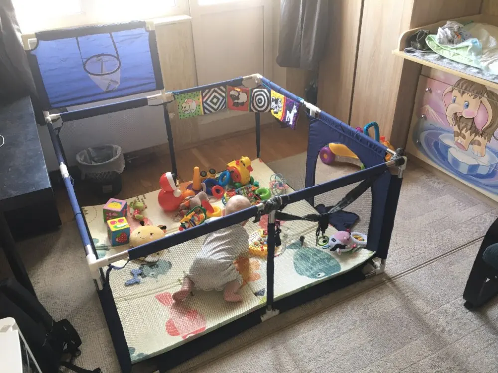 IMBABY Baby Playpen Safety Barrier Fence Larger Children's Playpens Kids Fence Dry Pool For Newborn Playground for Children