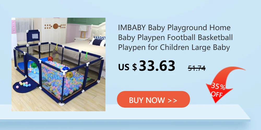IMBABY Baby Playpen Safety Barrier Fence Larger Children's Playpens Kids Fence Dry Pool For Newborn Playground for Children