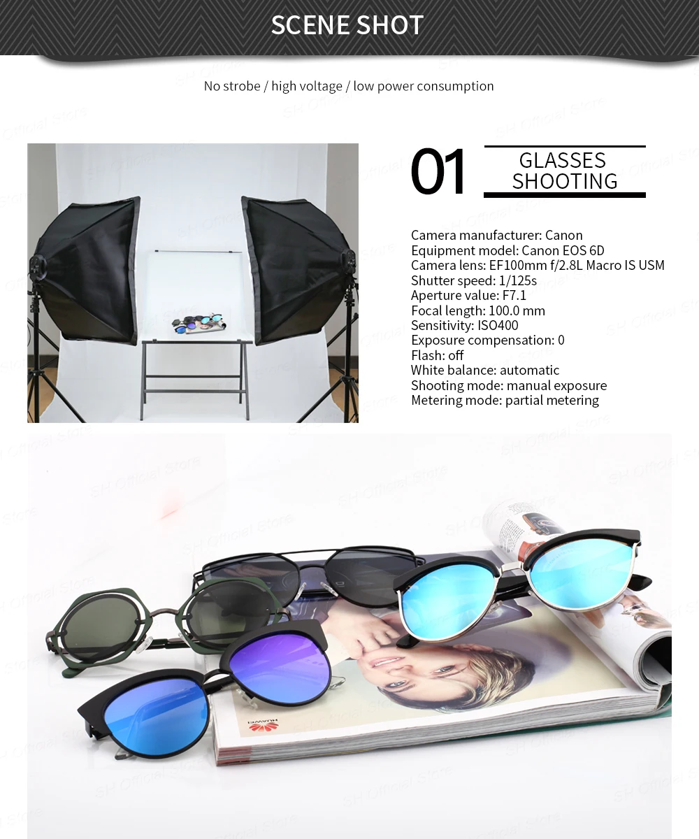 SH 50x70CM Four Lamp Softbox Kit Photographic Lighting With 8pcs Bulb Soft Box Photographic Lightings Camera Photo Accessories