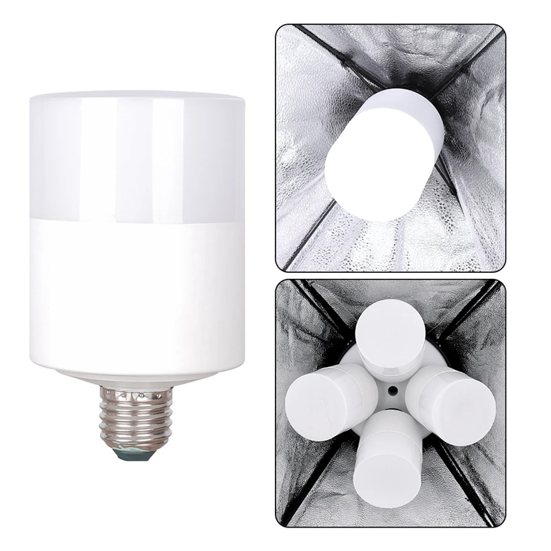 SH 50x70CM Four Lamp Softbox Kit Photographic Lighting With 8pcs Bulb Soft Box Photographic Lightings Camera Photo Accessories