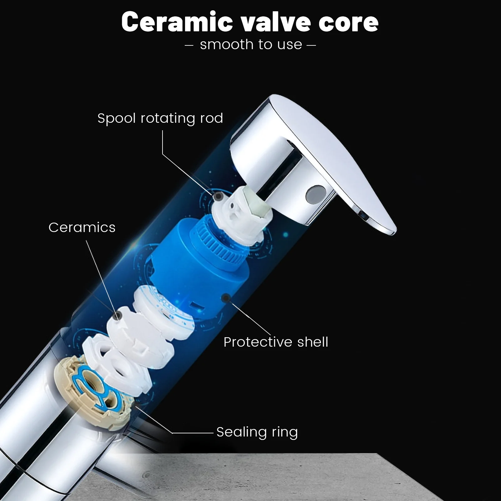 1080 Degree Basin Faucet Kitchen Sink Faucet Bathroom Faucet Mixer Aerator 2 In 1 Black Tap Heated Faucet Gourmet Mixer Tapware