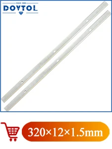 306x8x2.0mm Planer Blades Knives HSS Replacement for Makita 2012 and 2012NB Thickness Planer Heat Treated Double edge