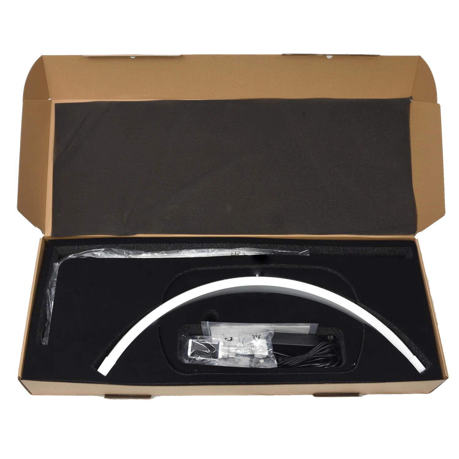 Fosoto FT-Y8II 28 Inch Led Lash Light Half-Moon Shaped Light Led Video Light With Floor Tripod For Tattoo Beauty Salon Eyelash