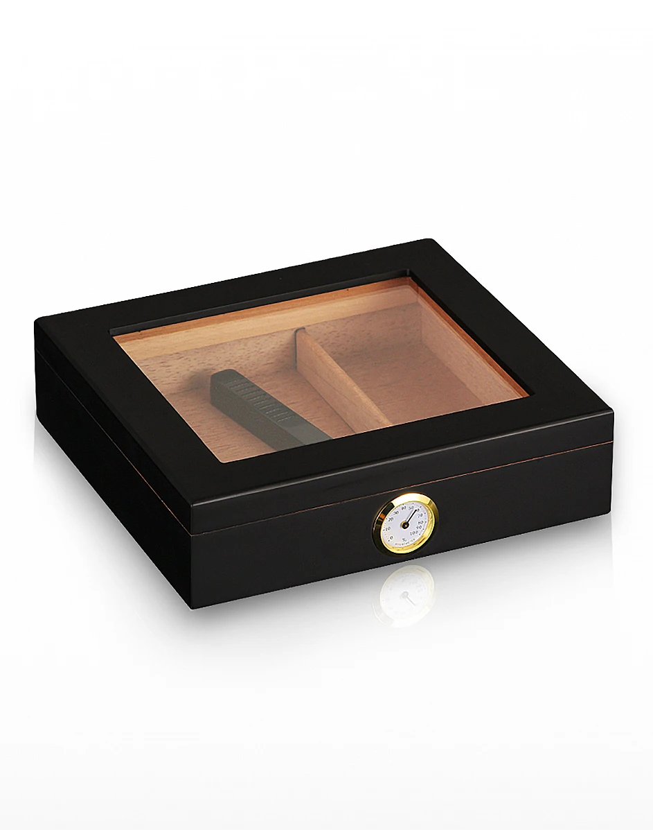 Charuto Cedar Wood Travel Humidor Puro Box Cigar Case W/ Hygrometer Humidifier Cigar Humidor Box For Cigars