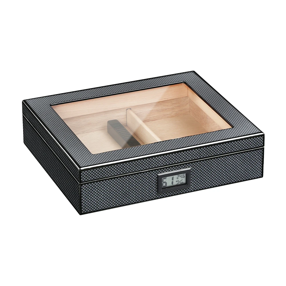 Charuto Cedar Wood Travel Humidor Puro Box Cigar Case W/ Hygrometer Humidifier Cigar Humidor Box For Cigars