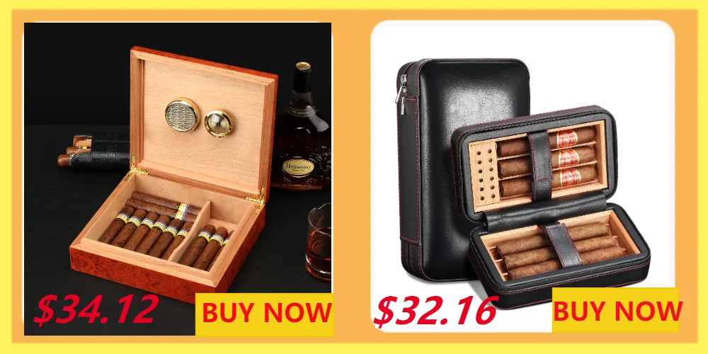 Charuto Cedar Wood Travel Humidor Puro Box Cigar Case W/ Hygrometer Humidifier Cigar Humidor Box For Cigars
