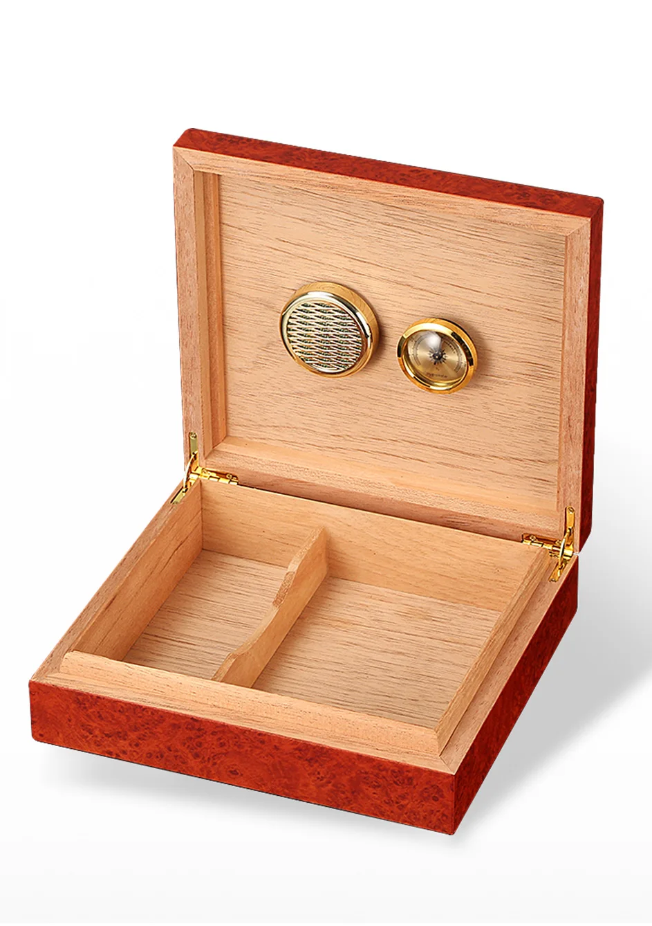 Charuto Cedar Wood Travel Humidor Puro Box Cigar Case W/ Hygrometer Humidifier Cigar Humidor Box For Cigars