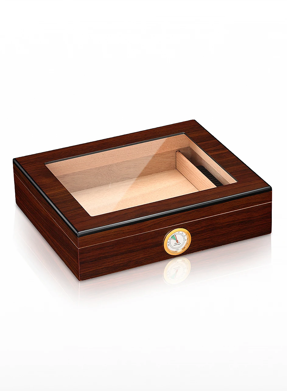 Charuto Cedar Wood Travel Humidor Puro Box Cigar Case W/ Hygrometer Humidifier Cigar Humidor Box For Cigars