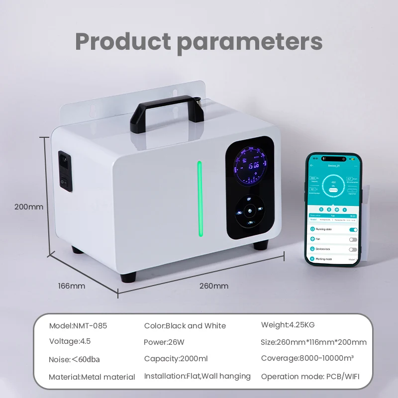 Museum360 Scents up to 3000 Square Feet Metal Aroma Diffuser Perfume Flavoring Commercial Fragrance Electric Smell for Home WIFI