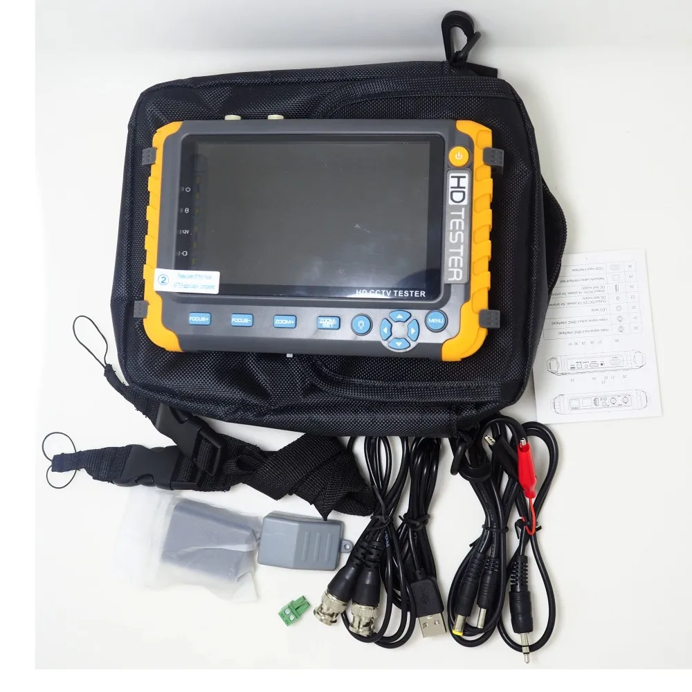 Upgraded IV8W IV8C 5 Inch CCTV Tester Monitor 8MP TVI AHD CVI CVBS Security Camera Tester Support PTZ Audio VGA HDMI Input