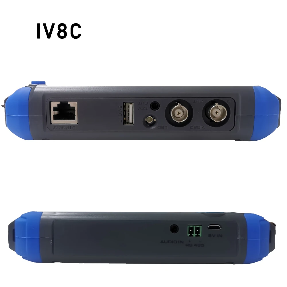 Upgraded IV8W IV8C 5 Inch CCTV Tester Monitor 8MP TVI AHD CVI CVBS Security Camera Tester Support PTZ Audio VGA HDMI Input