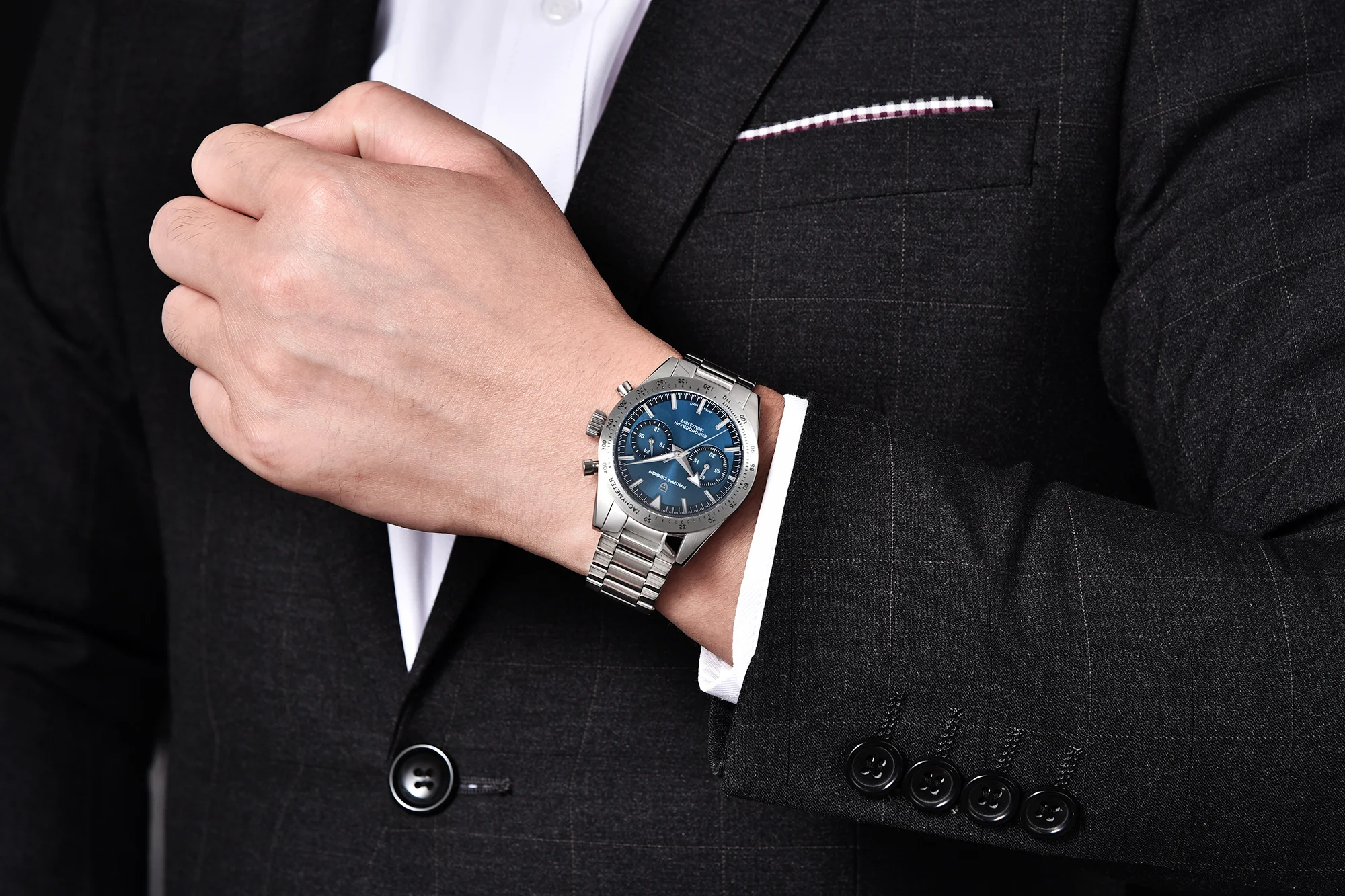 2026 New PAGANI DESIGN Retro Wide Arrow Watches Luxury Quartz Watch For Men Sport Speed Chronograph VK64 Movt AR Sapphire Glass