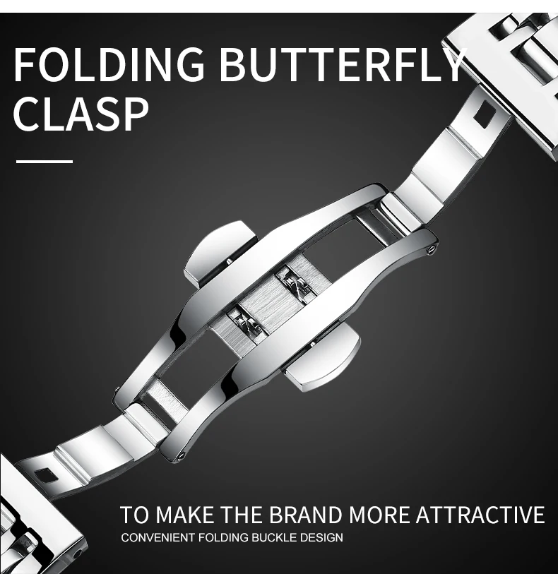 BELUSHI Top Brand Luxury Mens Watches Luminous Waterproof Stainless Steel Watch Quartz Men Date Calendar Business Wristwatch