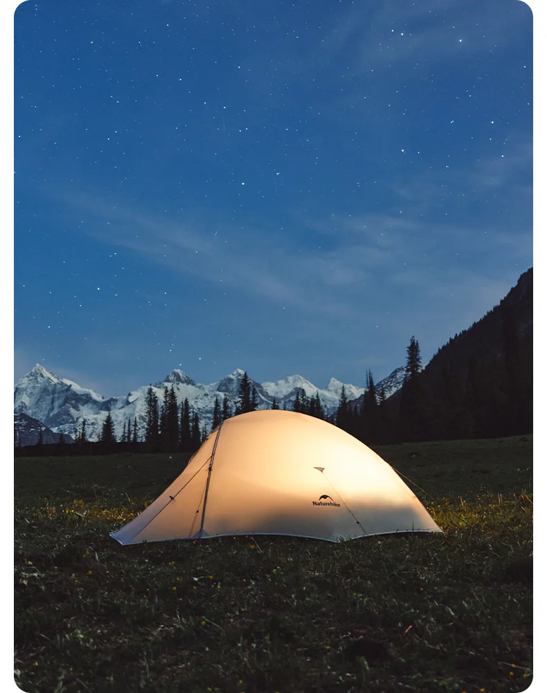 Naturehike Cloud Up 2 People Tent Ultralight 20D Camping Tent Waterproof Outdoor Hiking Travel Backpacking Cycling Fishing Tents