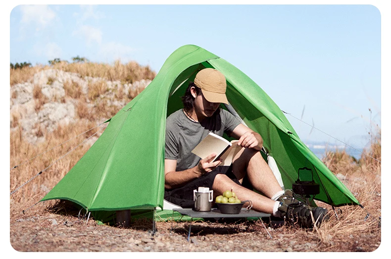 Naturehike Cloud Up 2 People Tent Ultralight 20D Camping Tent Waterproof Outdoor Hiking Travel Backpacking Cycling Fishing Tents