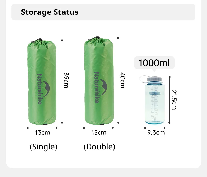 Naturehike Cloud Up 2 People Tent Ultralight 20D Camping Tent Waterproof Outdoor Hiking Travel Backpacking Cycling Fishing Tents
