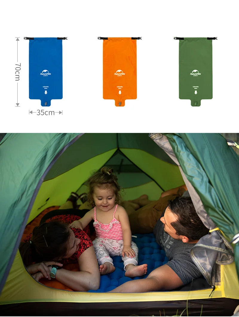 Naturehike Camping Mat Ultralight Sleeping Pad Outdoor Air Mat Portable Camping Folding Bed Beach Travel Inflatable Mattress