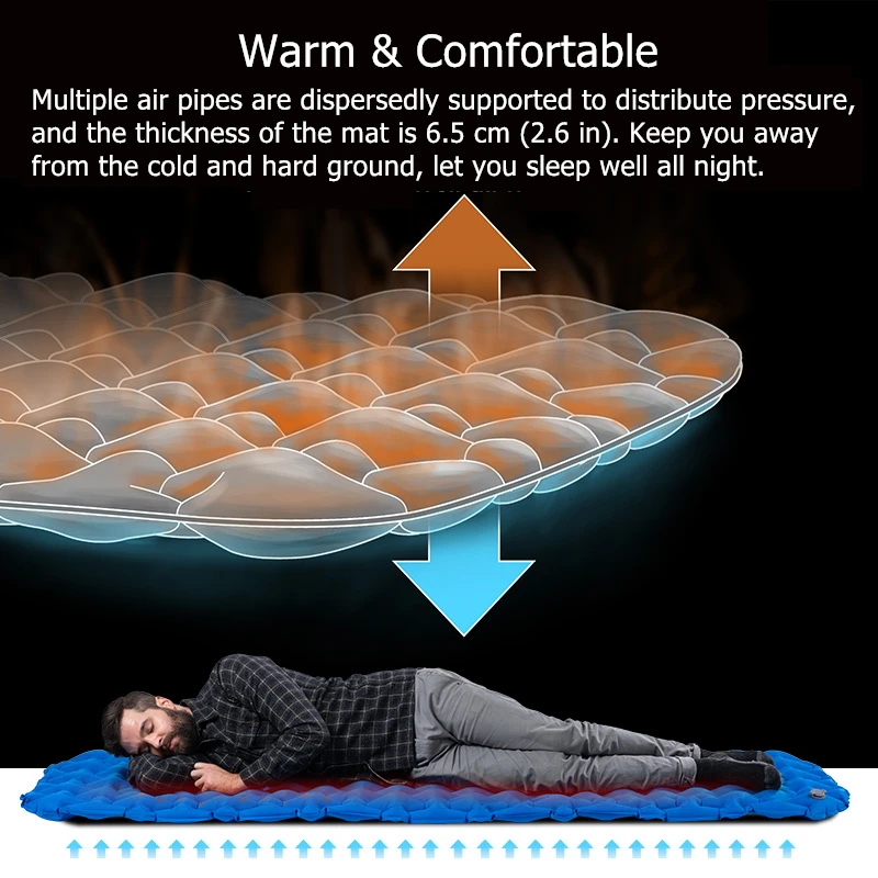 Naturehike Camping Mat Ultralight Sleeping Pad Outdoor Air Mat Portable Camping Folding Bed Beach Travel Inflatable Mattress