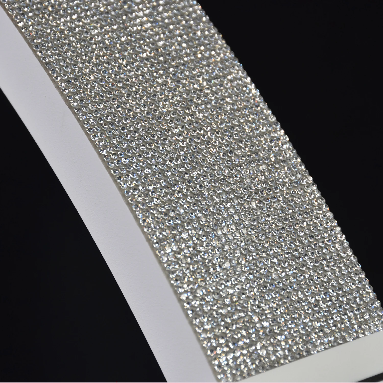 Fosoto 30 Inch 40W Nail Table Lamp with Diamond Ring Manicure Desk Lamp LED Half Moon Light for Nails Art Tattoo Salon Eyelash