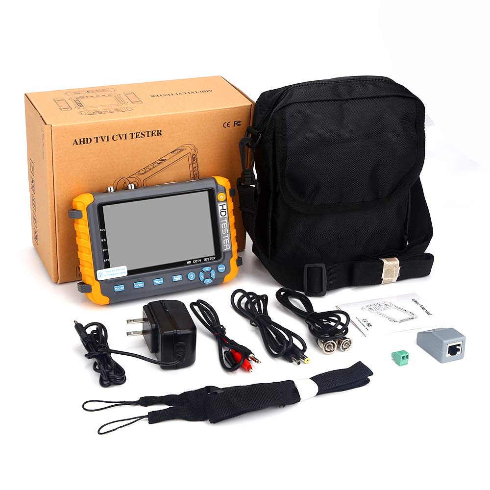 Portable CCTV Tester IV8W 8MP AHD/CVI/TVI Mini Monitor Cameras Tester HDMI VGA Input Video Cable Security Camera Tester