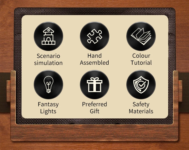 CUTEBEE Puzzle 3D DIY Book Nook Kit Wooden Bookend with Touch Light Secret Rhythm Music Booknook Building Decoration Model Gift
