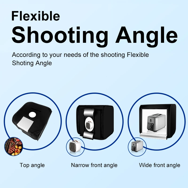 40/60cm Professional Light Box Photo Tent Tabletop Shooting Studio Box for Fotografico Lighting Box with 4 Colors Backdrops