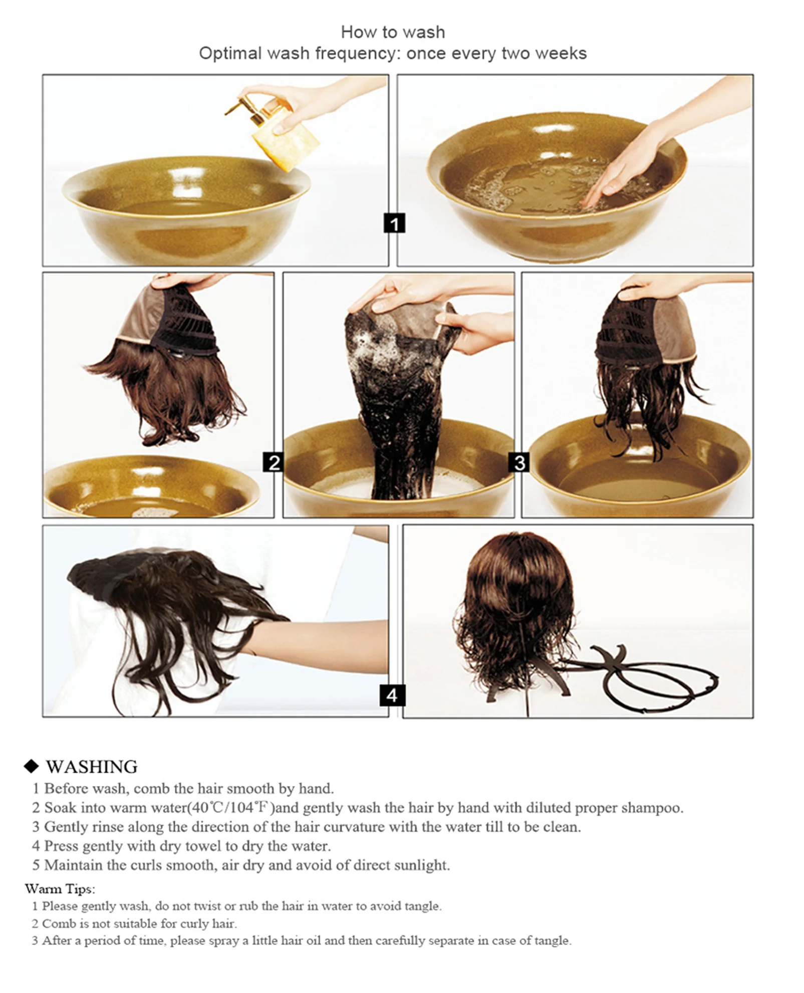 HENRY MARGU Long Straight Synthetic Wigs for Women Natural Brown Blonde Wig with Bangs Heat Resistant Cosplay Party Hair