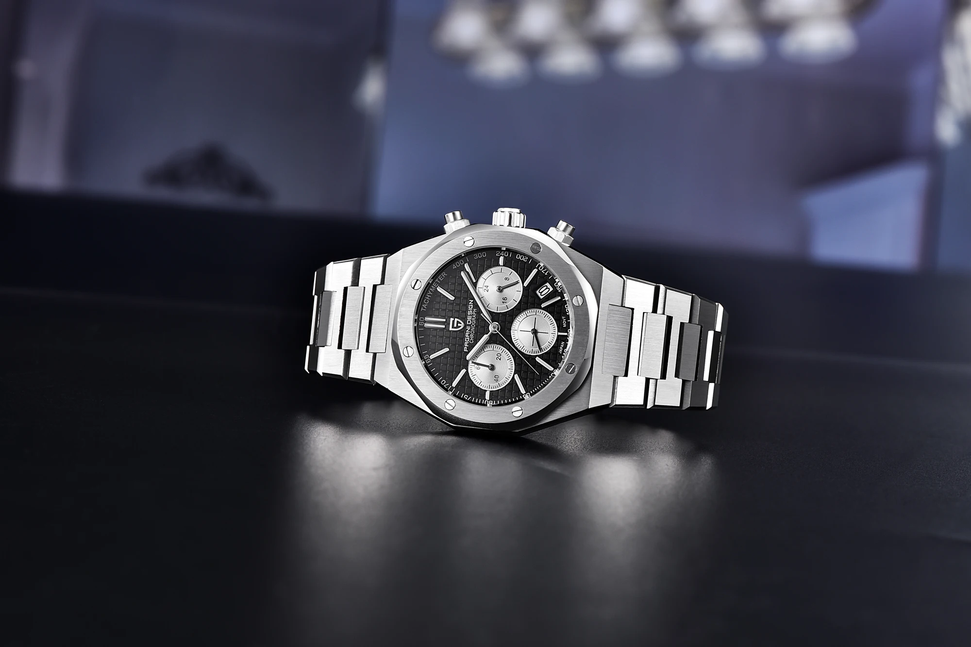 PAGANI Design 2025 New Men Quartz Watch VK63 Sapphire Crystal Luminous Stainless Steel PD1707 200m Waterproof Reloj Hombre