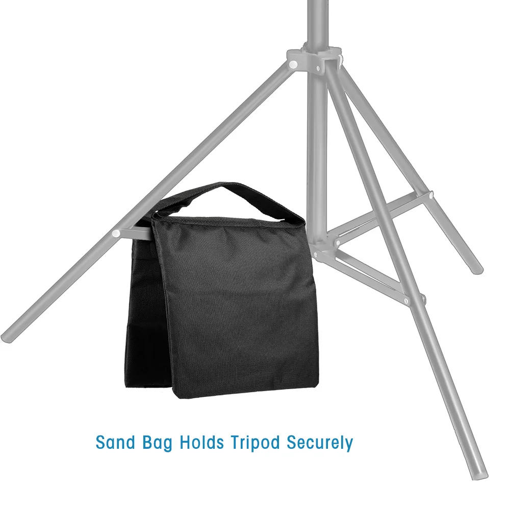 Photography Black Sandbags Use For Background Backdrop Stand,Photo Studio Boom Arm Cantilever Light Tripod,Heavy Duty Sand Bag