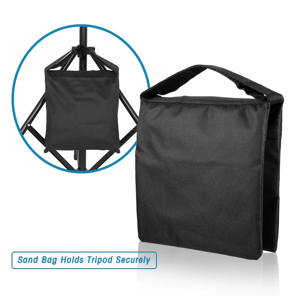 Photography Black Sandbags Use For Background Backdrop Stand,Photo Studio Boom Arm Cantilever Light Tripod,Heavy Duty Sand Bag