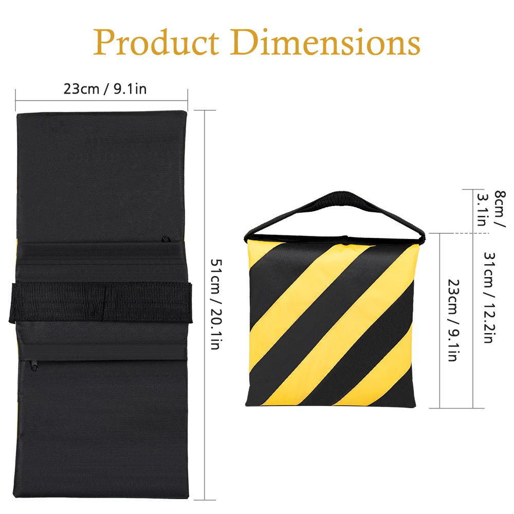 Photography Black Sandbags Use For Background Backdrop Stand,Photo Studio Boom Arm Cantilever Light Tripod,Heavy Duty Sand Bag