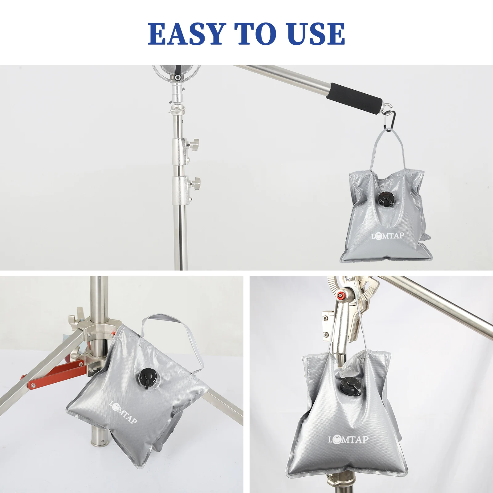 Photography Black Sandbags Use For Background Backdrop Stand,Photo Studio Boom Arm Cantilever Light Tripod,Heavy Duty Sand Bag
