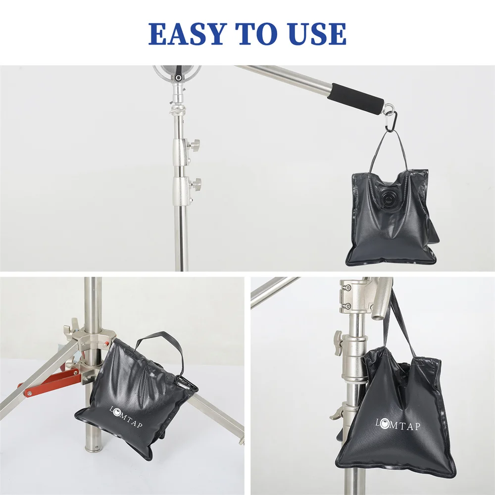 Photography Black Sandbags Use For Background Backdrop Stand,Photo Studio Boom Arm Cantilever Light Tripod,Heavy Duty Sand Bag