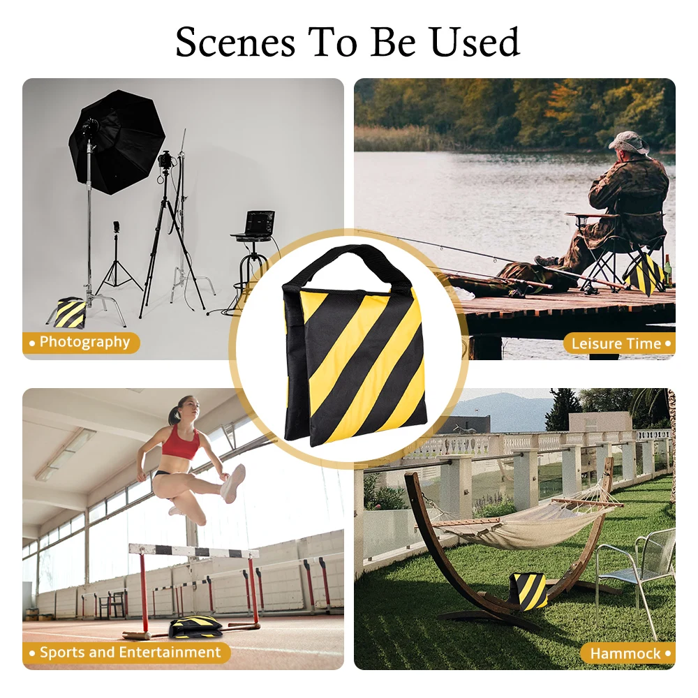 Photography Black Sandbags Use For Background Backdrop Stand,Photo Studio Boom Arm Cantilever Light Tripod,Heavy Duty Sand Bag